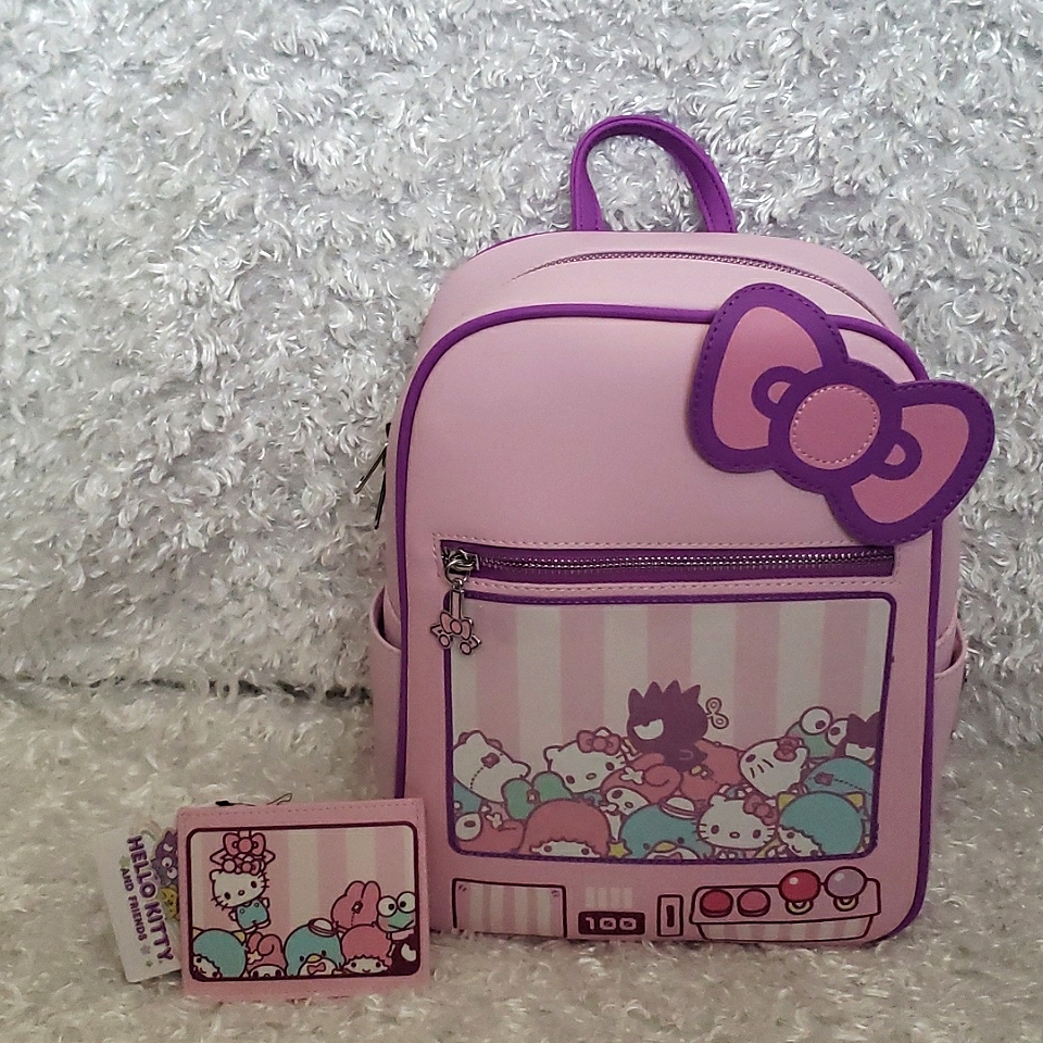 Loungefly Hello Kitty Claw Machine Mini Back And Cardholder